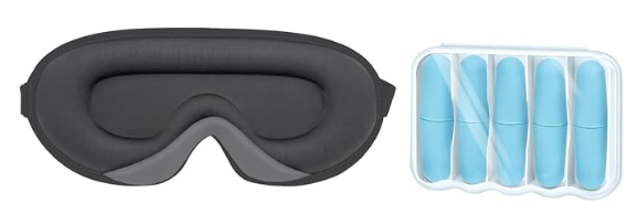 LYSIAN Sleep Eye Mask & Ear Plugs