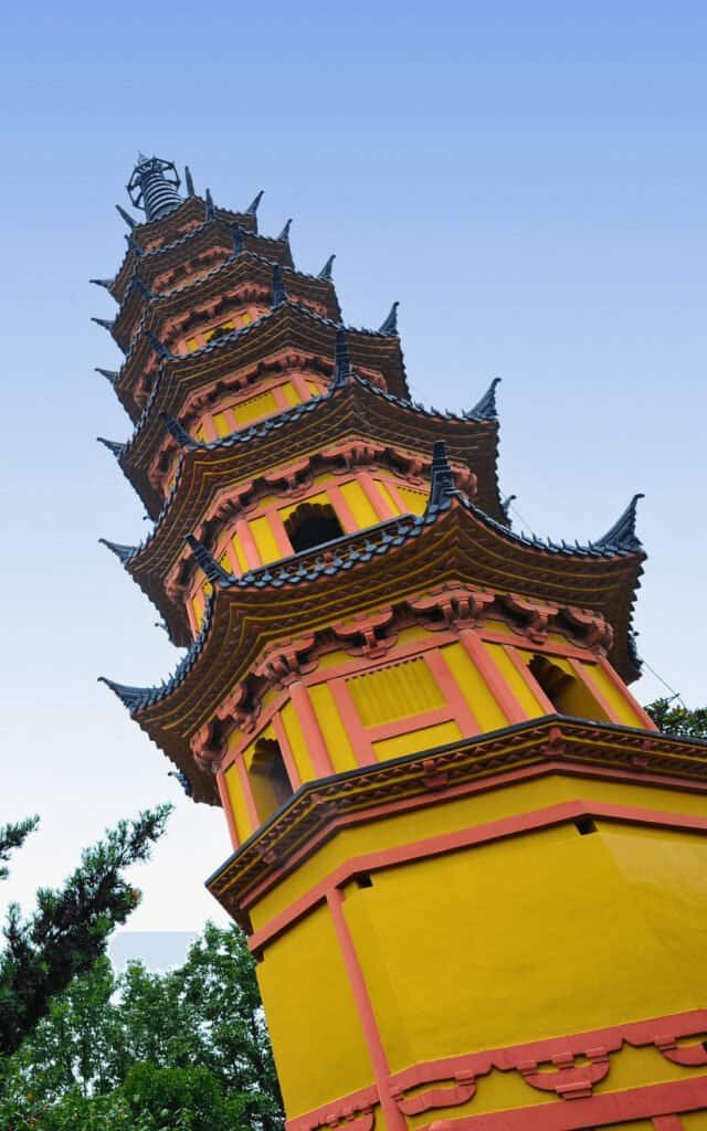 One of the Luohan Garden's Twin Pagodas