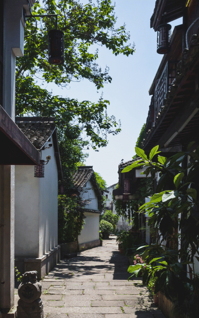 Xiaohe Street close to the Grand Canal in Hangzhou