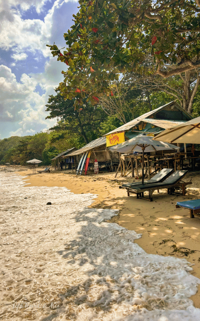 Thomas Beach in Uluwatu, one of the best places to stay in Bali for first-timers
