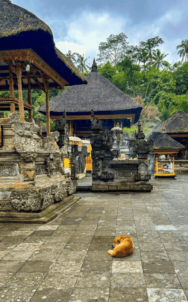 Jeroan, area dedicated to prayer and rituals at Pura Tirta Empul