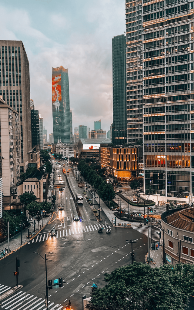 View from hotel in the Yangpu District, Shanghai