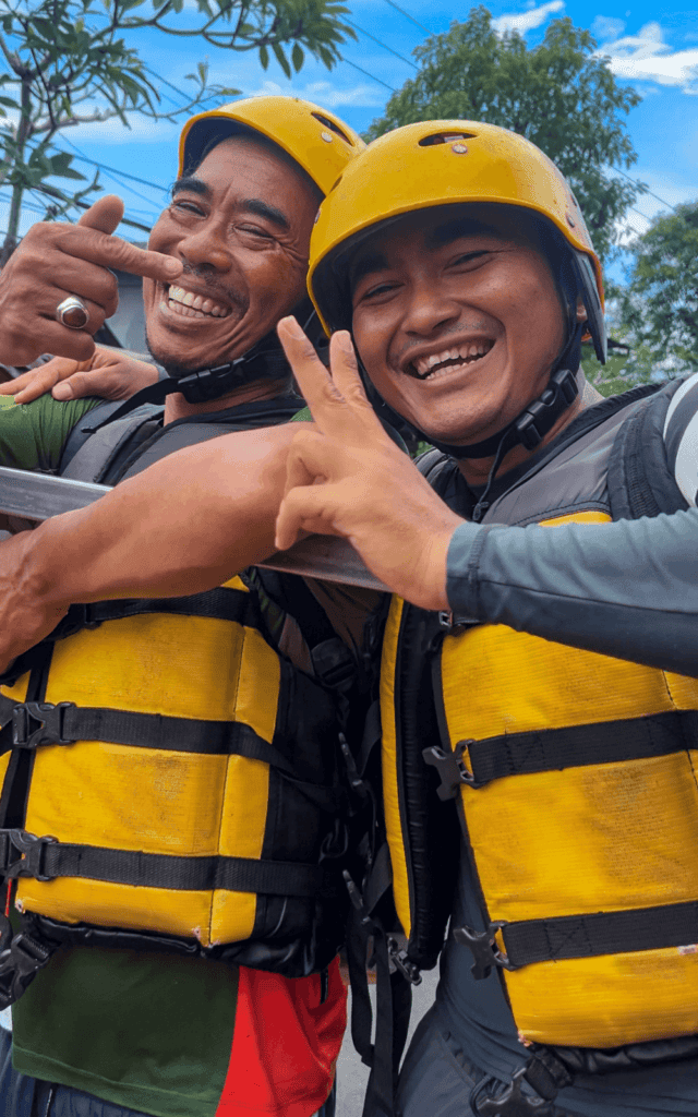 Guides of the whitewater rafting experience