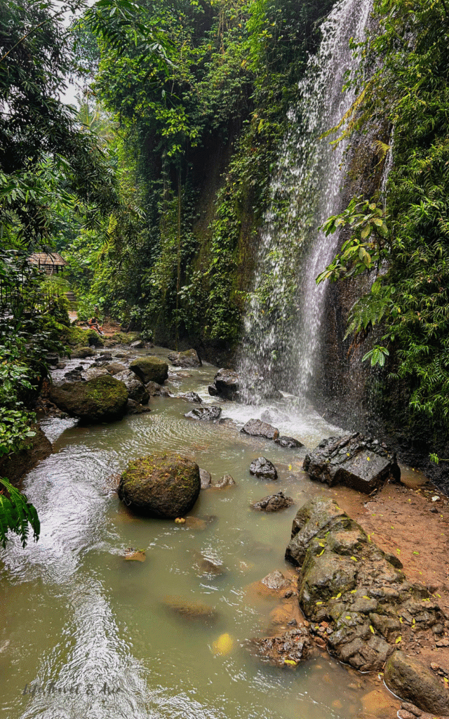Smaller waterfall before reaching the main one