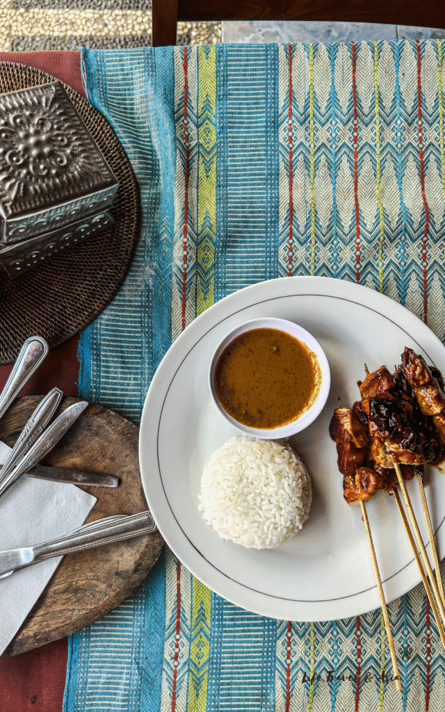 Balinese chicken satay