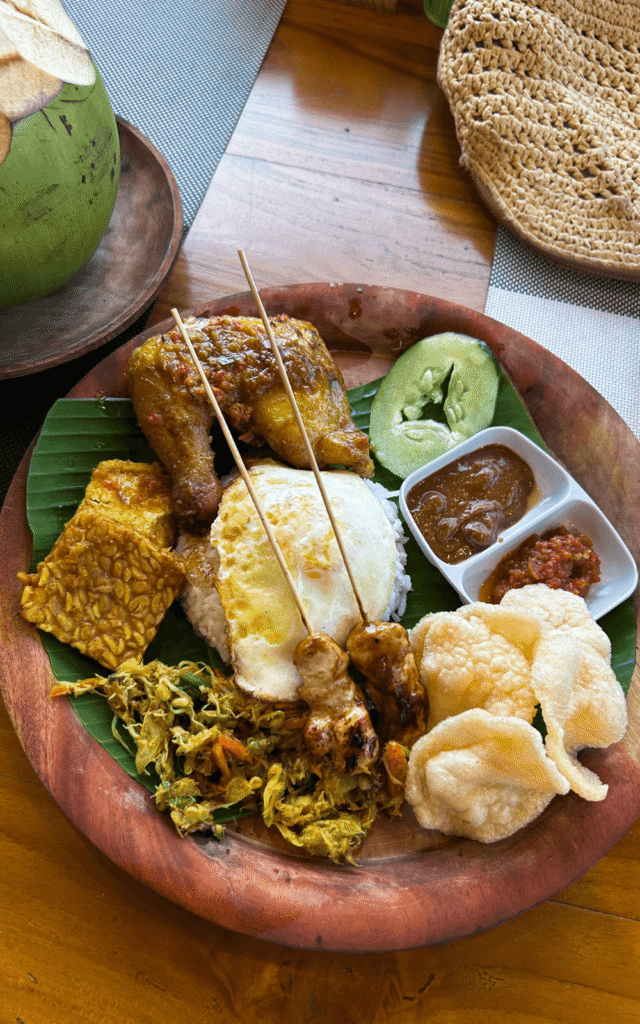 Nasi Campur is a local warung specialty