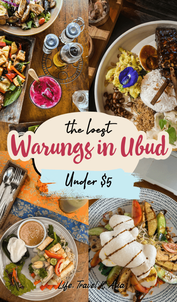 the best warungs in Ubud, 13 ubud warungs for under $5 a plate