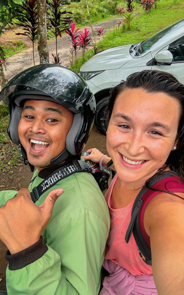 With Putu, my driver that helped me getting around the falls