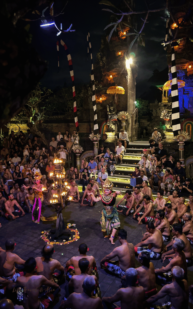Kecac Fire Dance at Pura Puseh