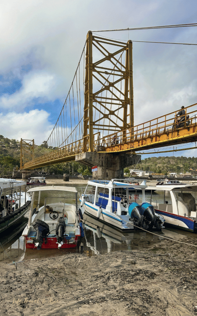 Yellow Bridge connecting Nusa Lembongan and Nusa Ceningan