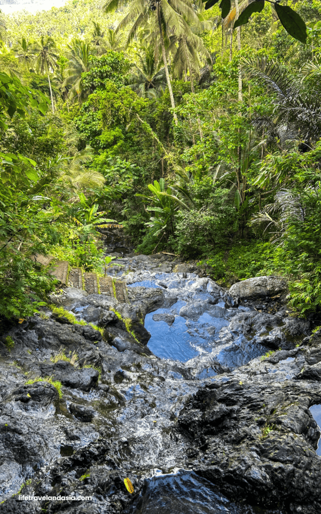 Natural pools at Gembleng Waterfall