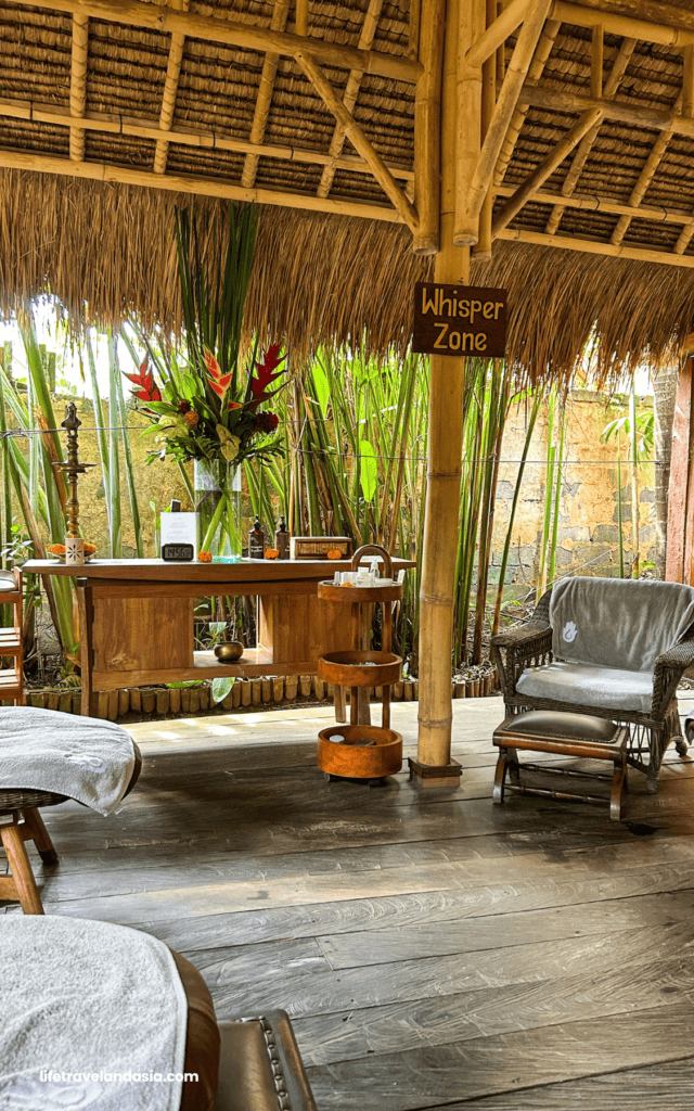 Whisper Zone, where the massage takes place